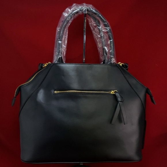 IMAN Genuine Leather Fringe Satchel - Picture 4 of 7